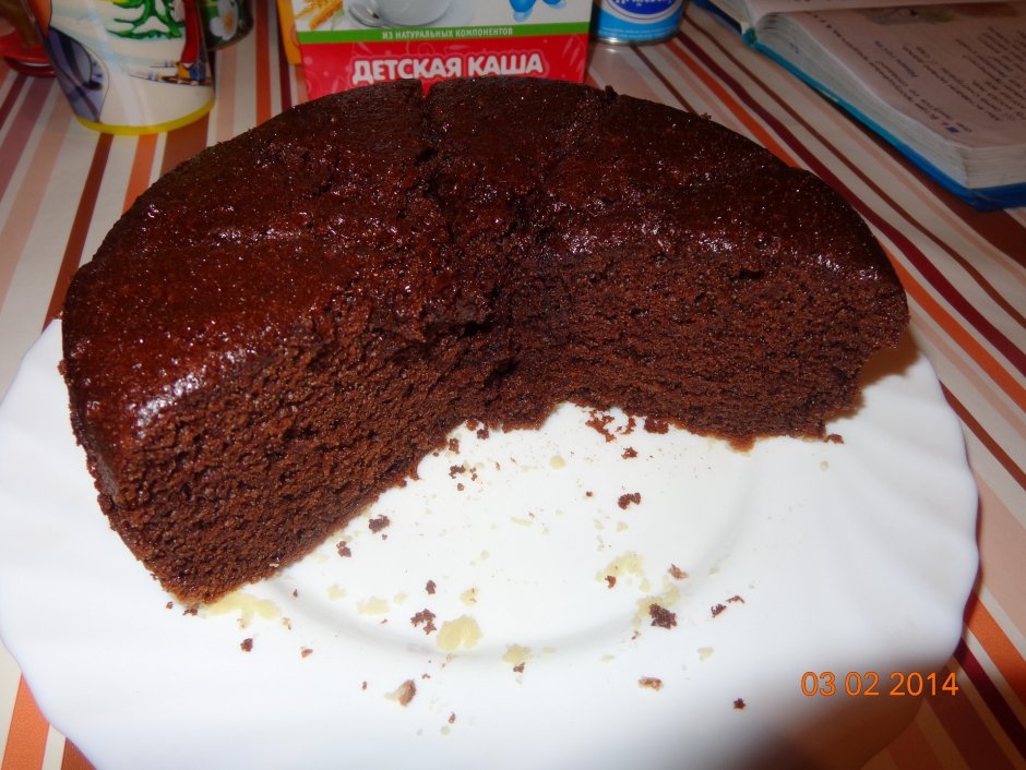 Мокрый шоколадный пирог
