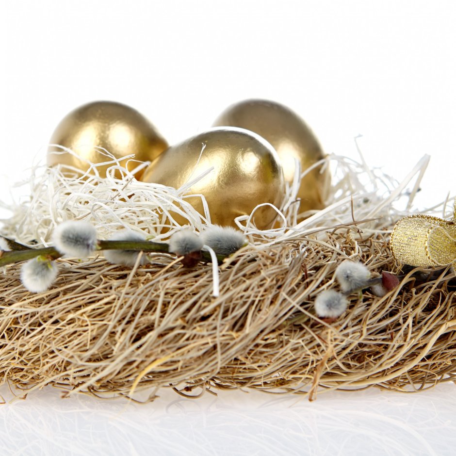 Христос воскрес золотые яйца