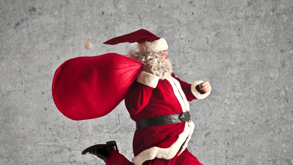Санта Клаус с мешком