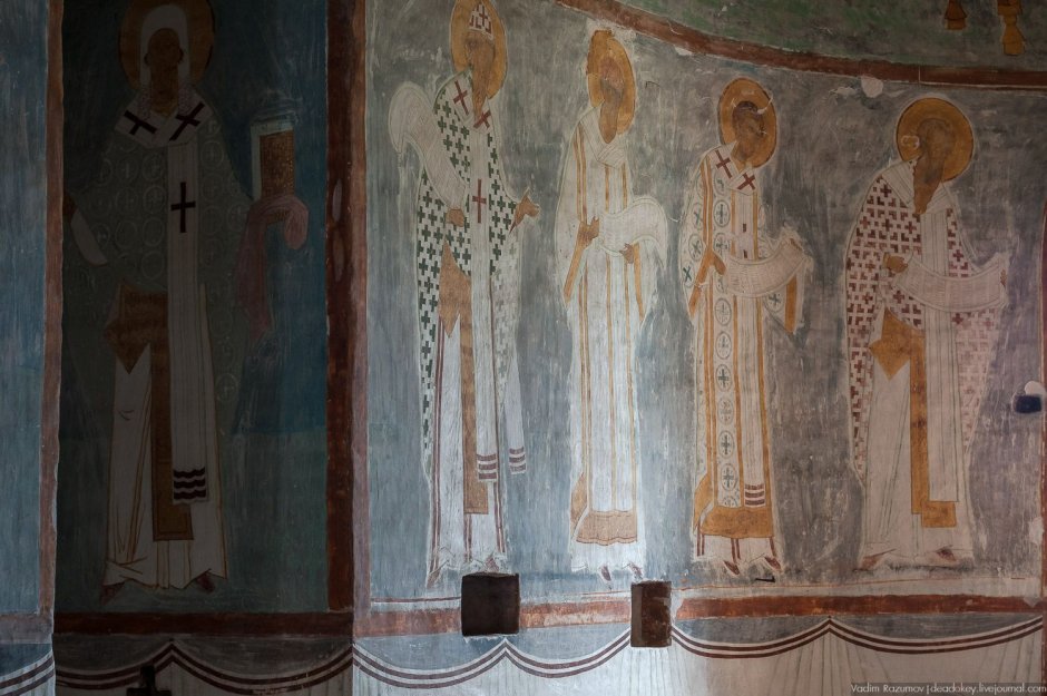 Святой Николай фреска Дионисия Ферапонтов монастырь