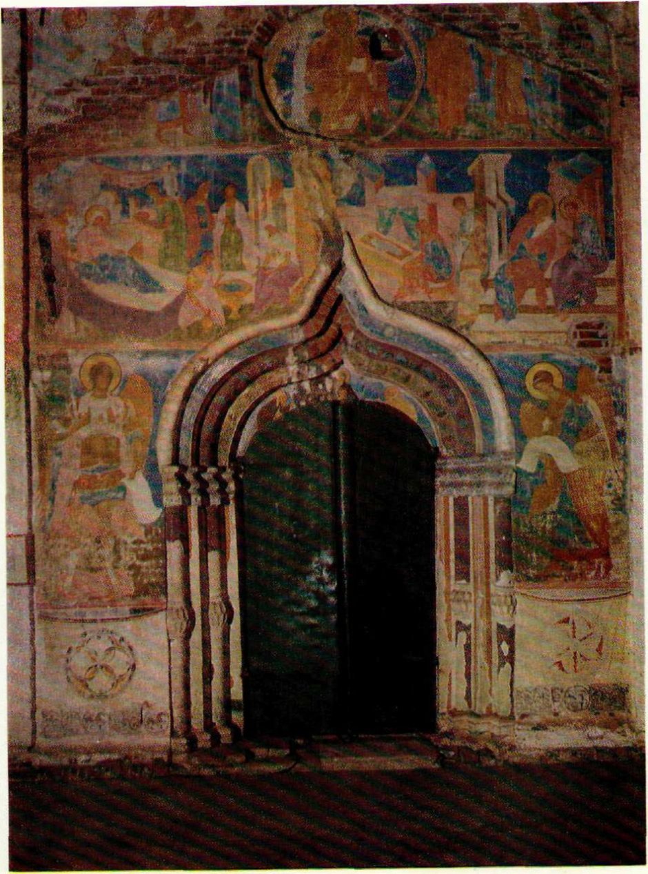 Фрески собора Рождества Богородицы Ферапонтова портальная фреска