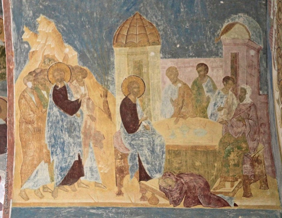 Фрески Ферапонтова монастыря Дионисий брак в Кане Галилейской