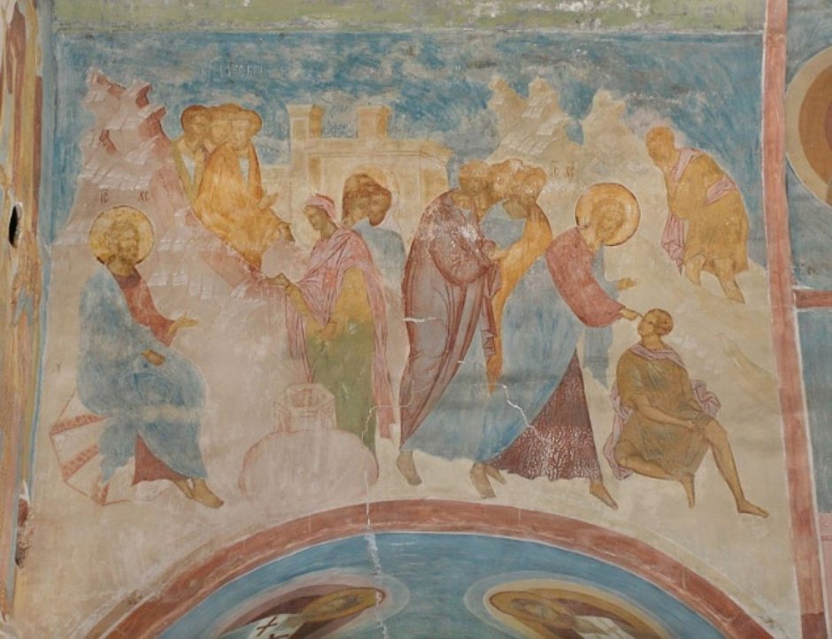 Ферапонтов монастырь фрески Дионисия Христос