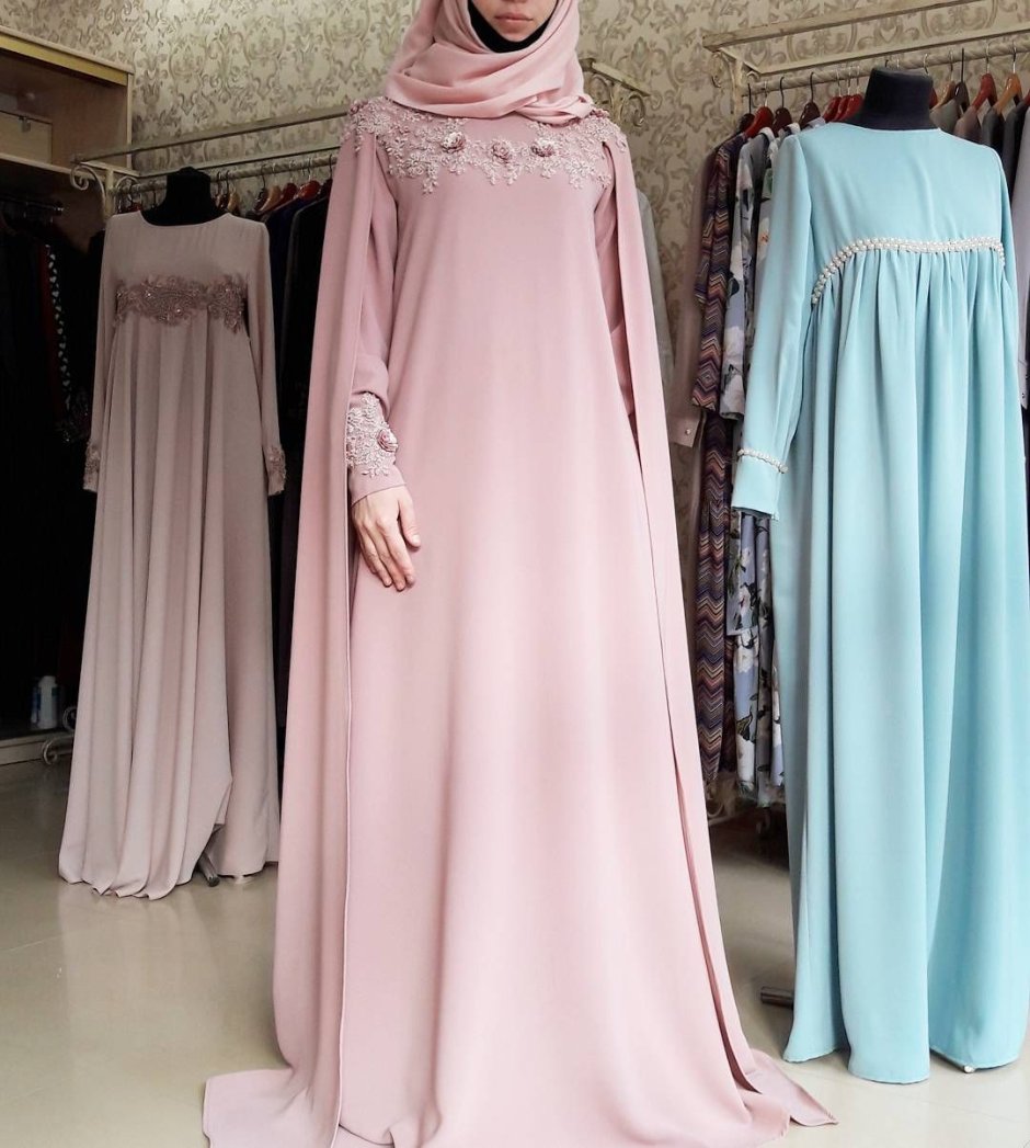 Мусульманское красивое платье Абая Кейп