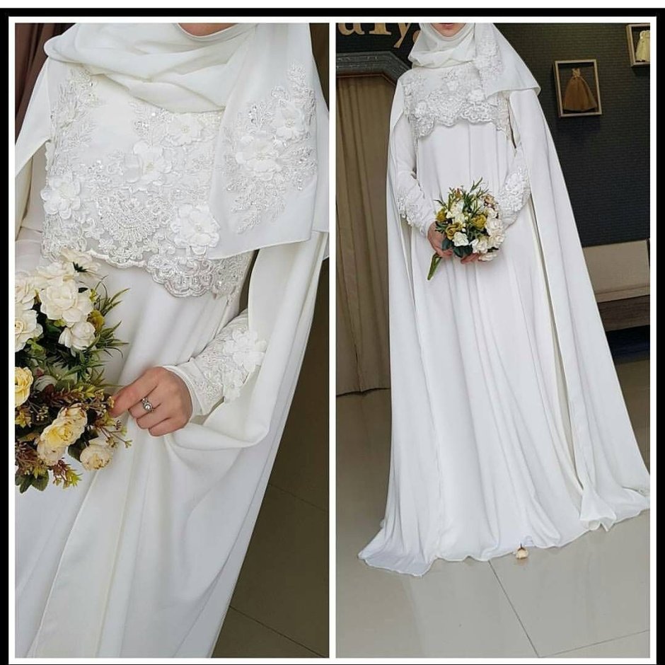 Мусульманские Свадебные платья с накидками