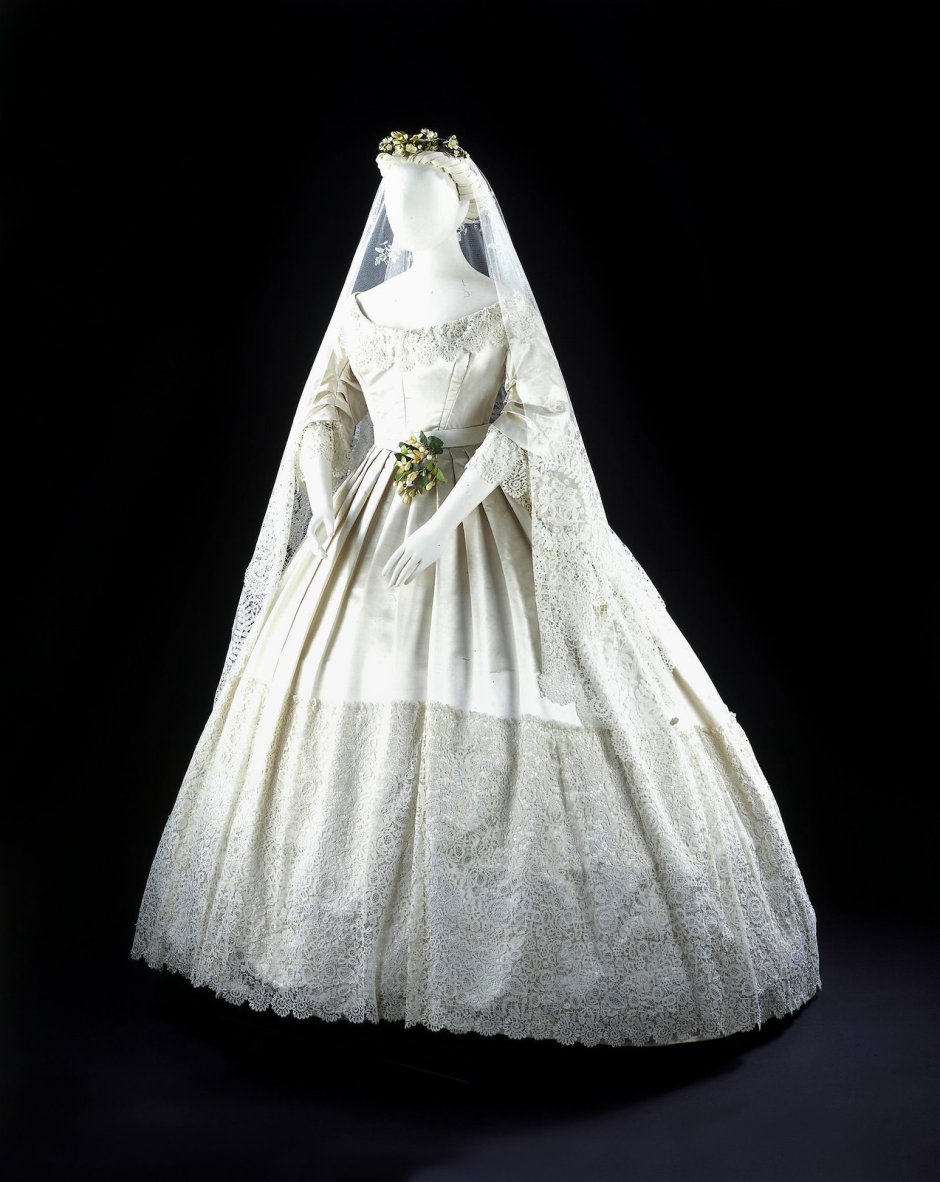 Свадебное платье королевы Виктории 1840 год