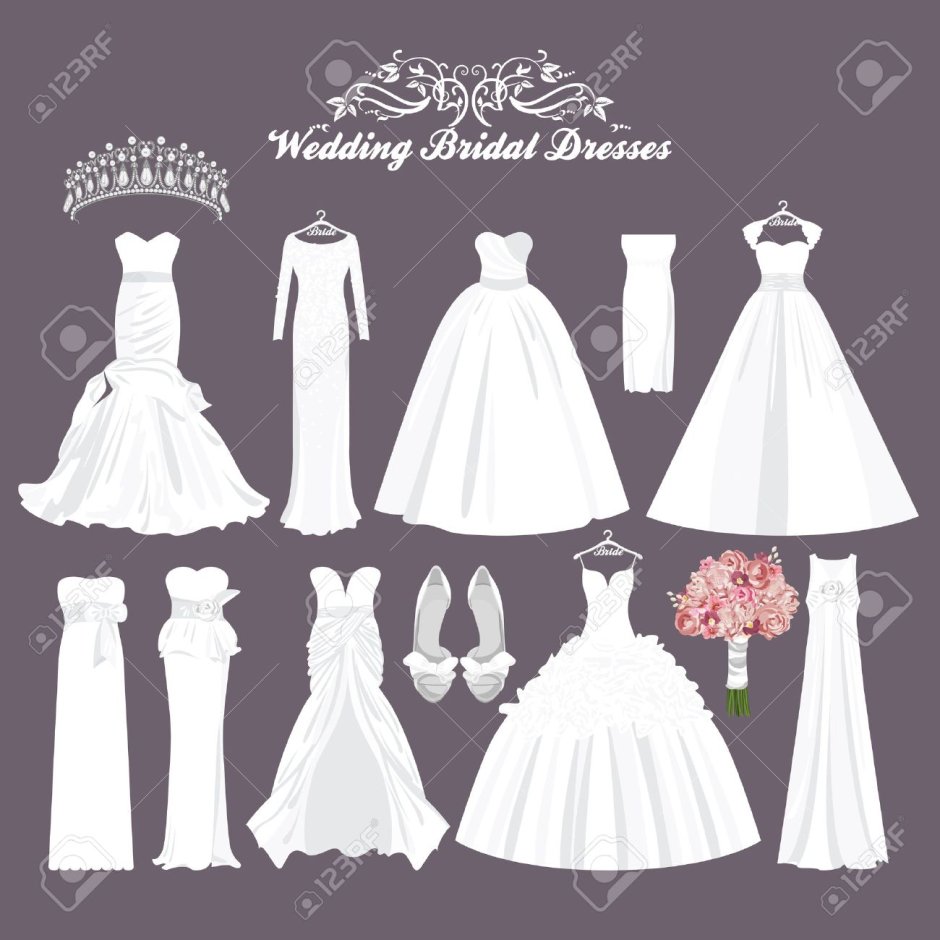 Макет свадебного платья