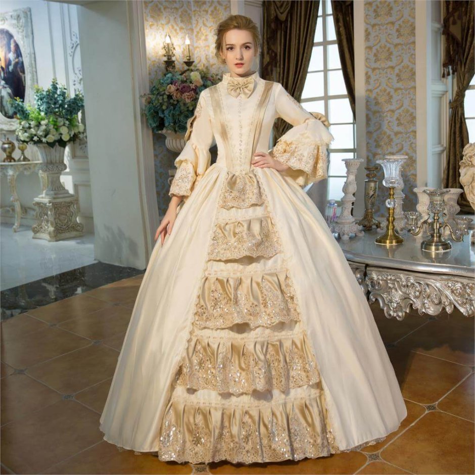 Платья Марии Антуанетты рококо