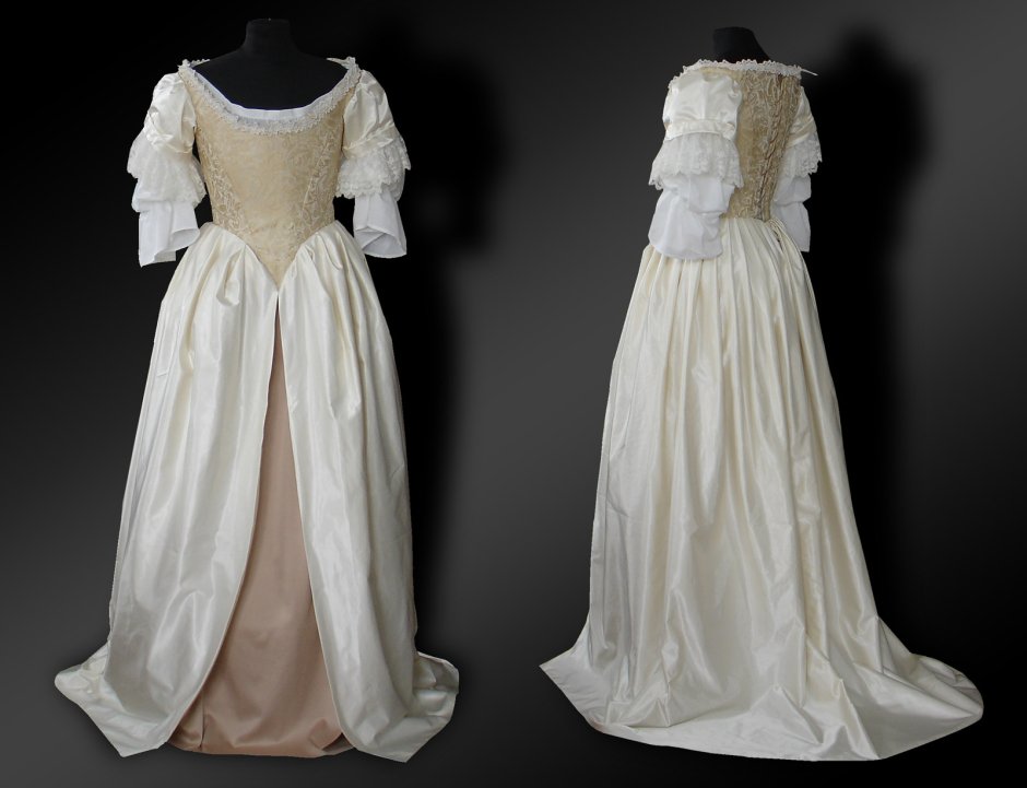 Корсетные платья 18-19 века фрейлины