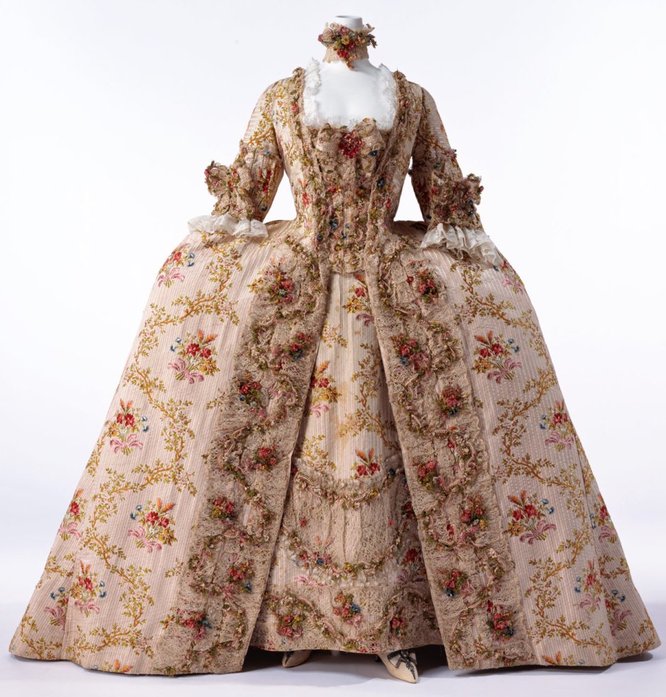 Женский костюм рококо 18 век Франция