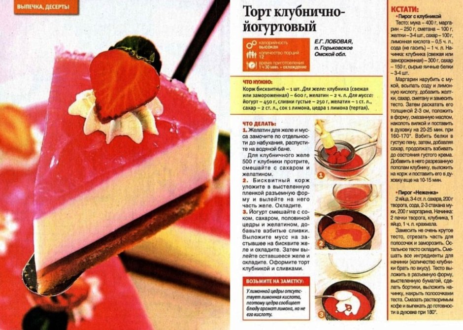 Сборники рецептов тортов