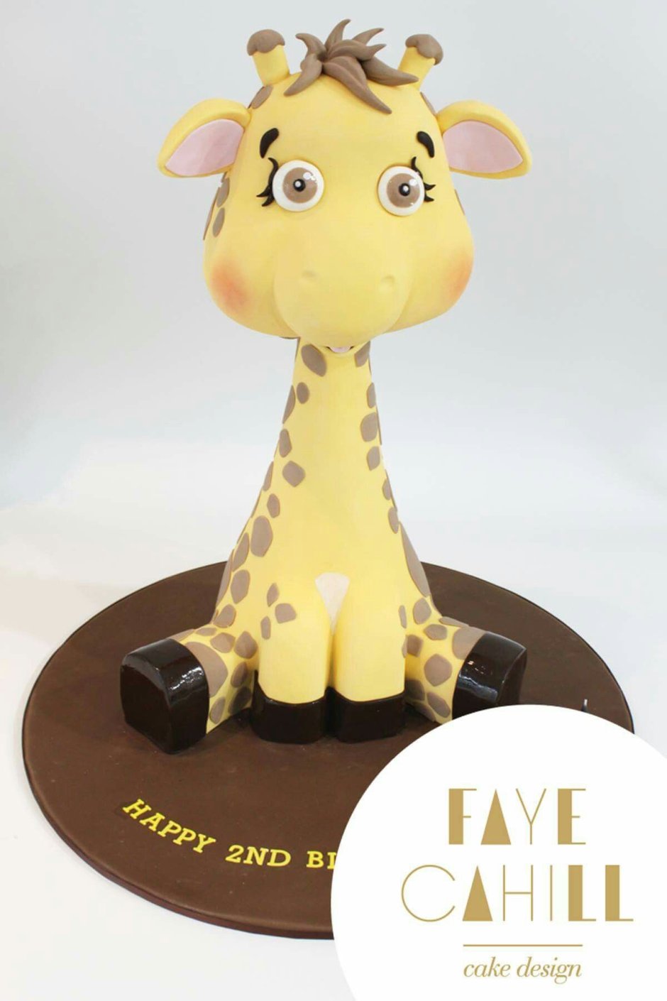 Торт с жирафом стильный