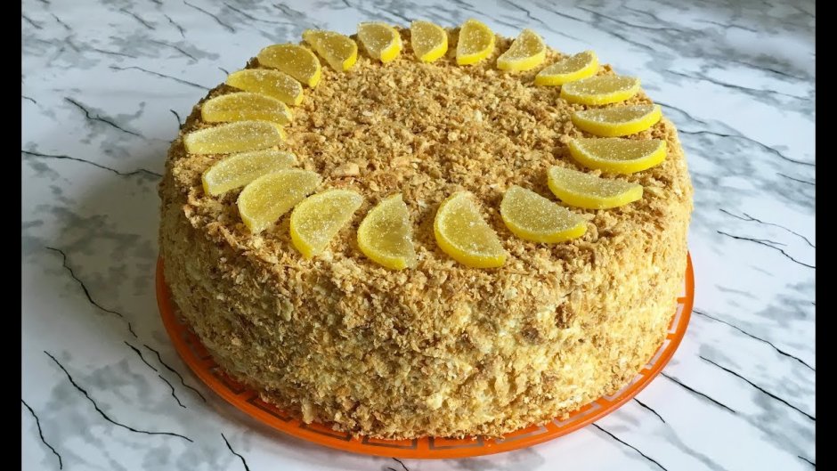 Наполеон лимонный торт