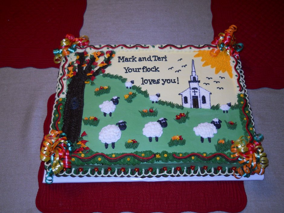 Торт на день рождения церкви
