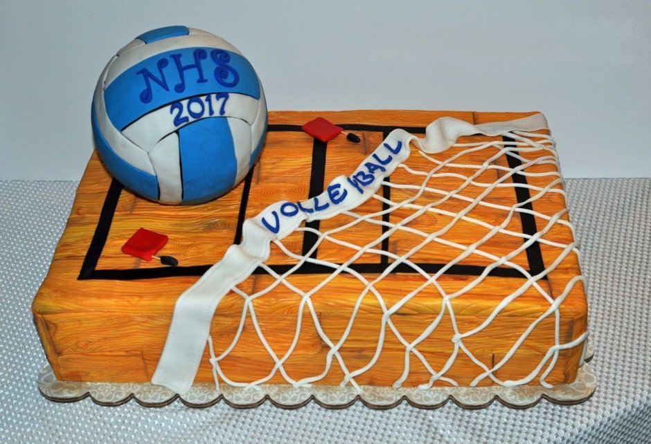 Волейбольный торт девочке