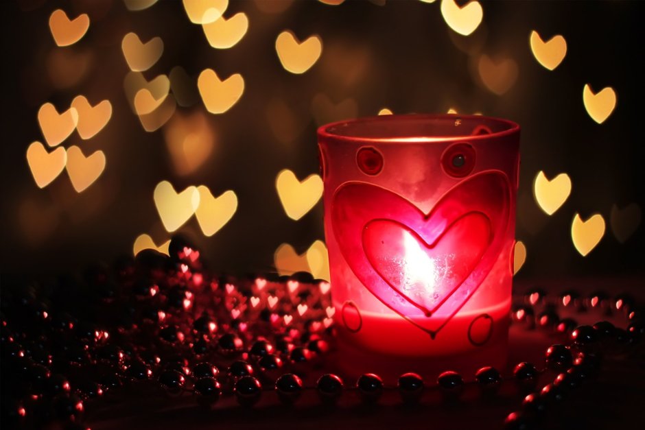 Красивые свечи романтика