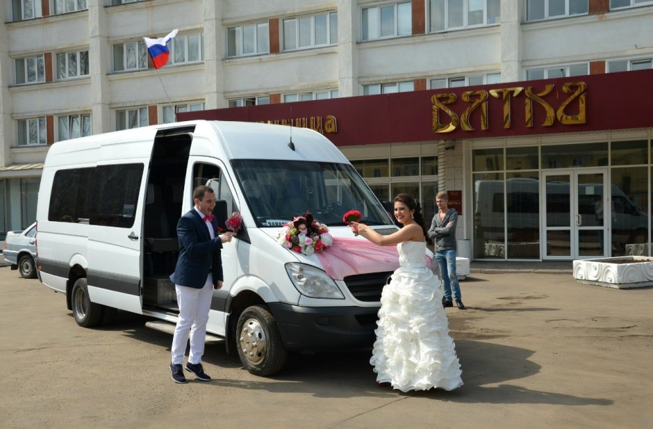 Свадебный микроавтобус Пежо боксер