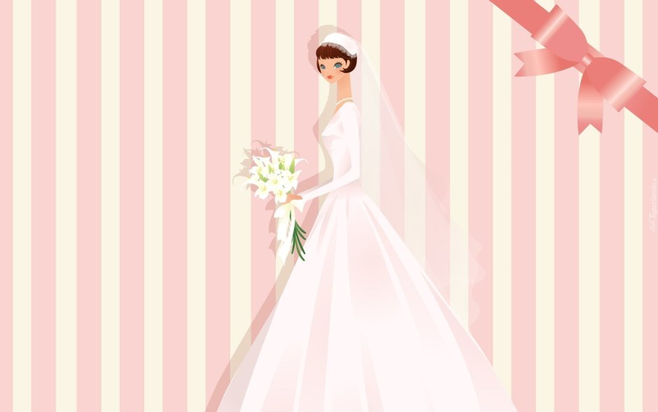Блестящее платье невесты