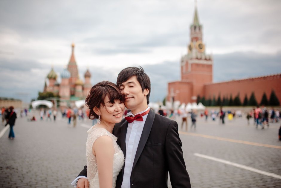 Свадебная фотосессия на красной площади