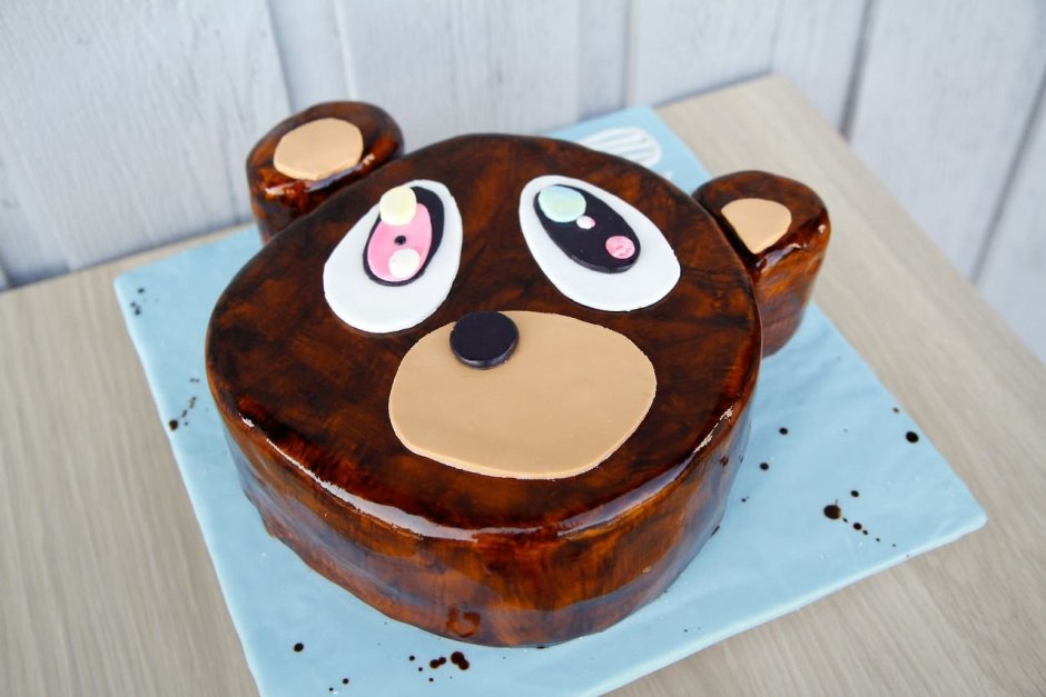 Торт на день рождения мальчику ЖЕЛЕЙНЫЙ медведь