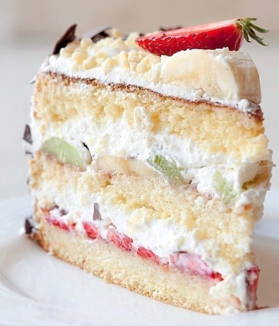 Вкусный бисквитный торт