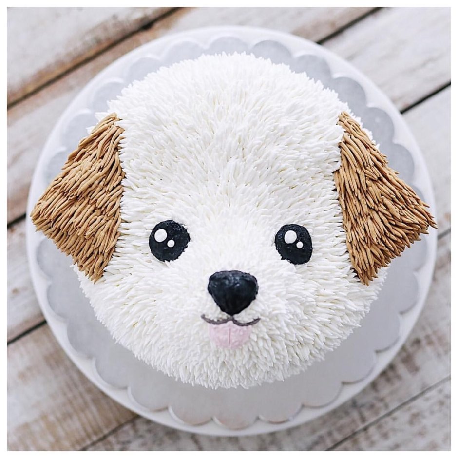 Детский торт в виде собаки