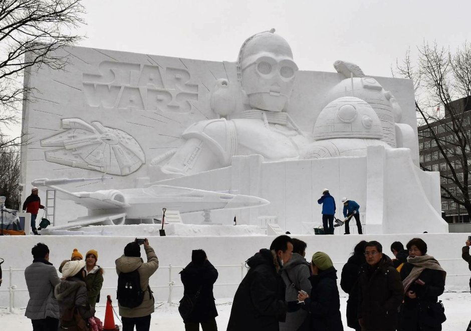 Фестиваль снежных фигур в Саппоро