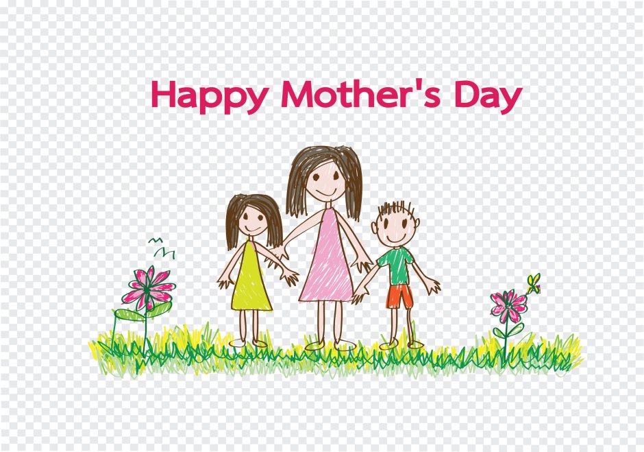 Картина ко Дню матери Happy mother's Day