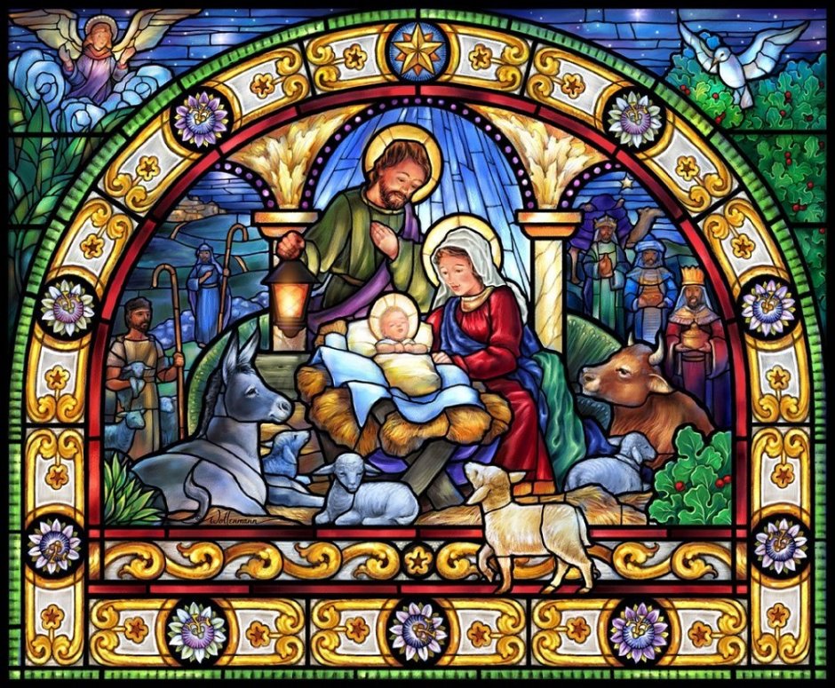 Вертеп Рождественский мозайка
