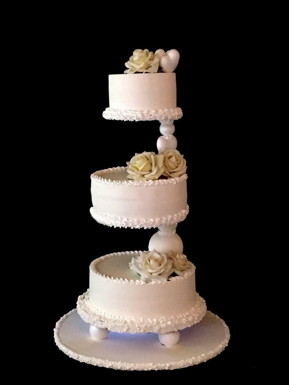 Левитирующий торт свадебный