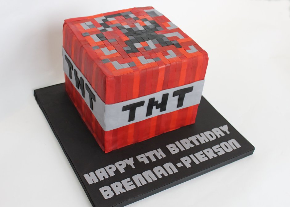 Торт TNT Minecraft