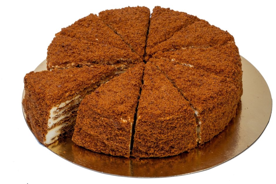 Торт Рыжик с грецкими орехами