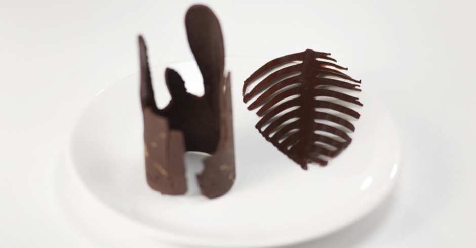 Фигуры из темперированного шоколада