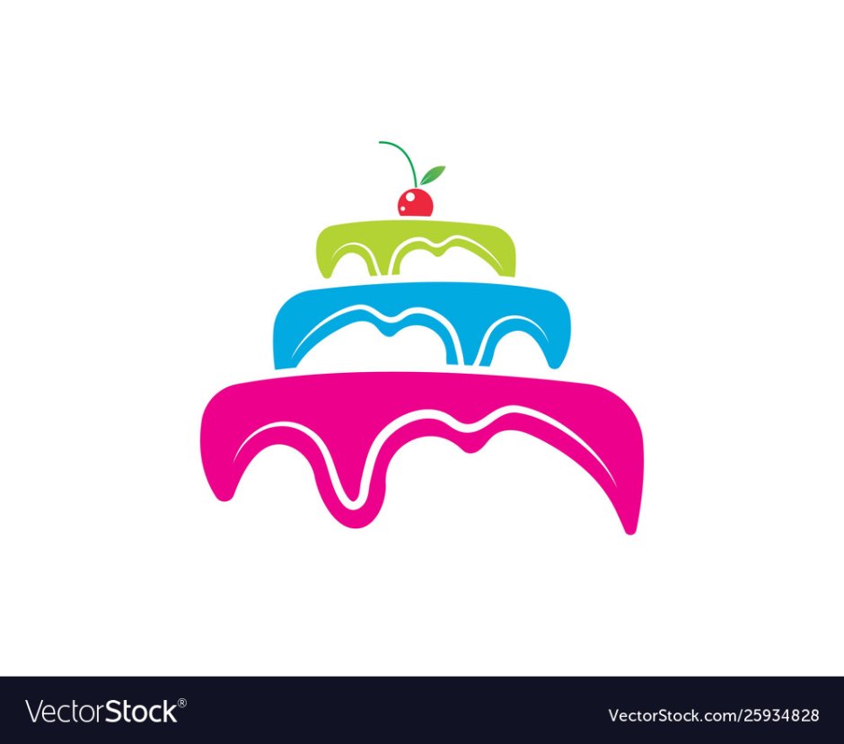 Торт нарисованный для логотипа