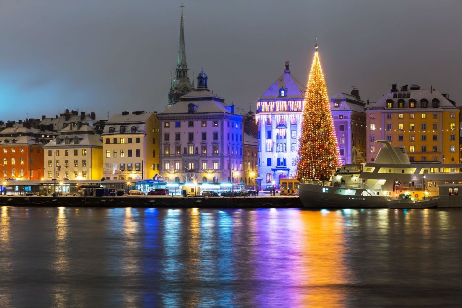Швеция Королевский дворец Рождество