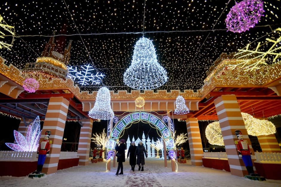 Рождественская иллюминация Иркутск