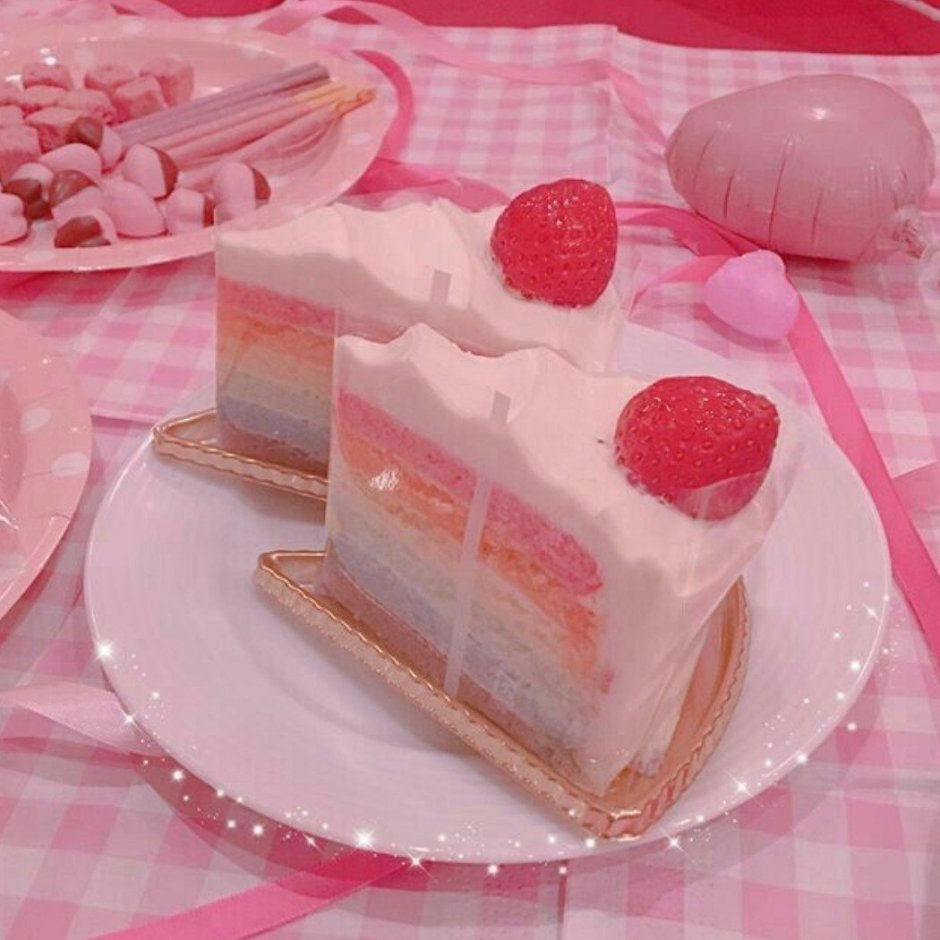 Розовые тортики Эстетика