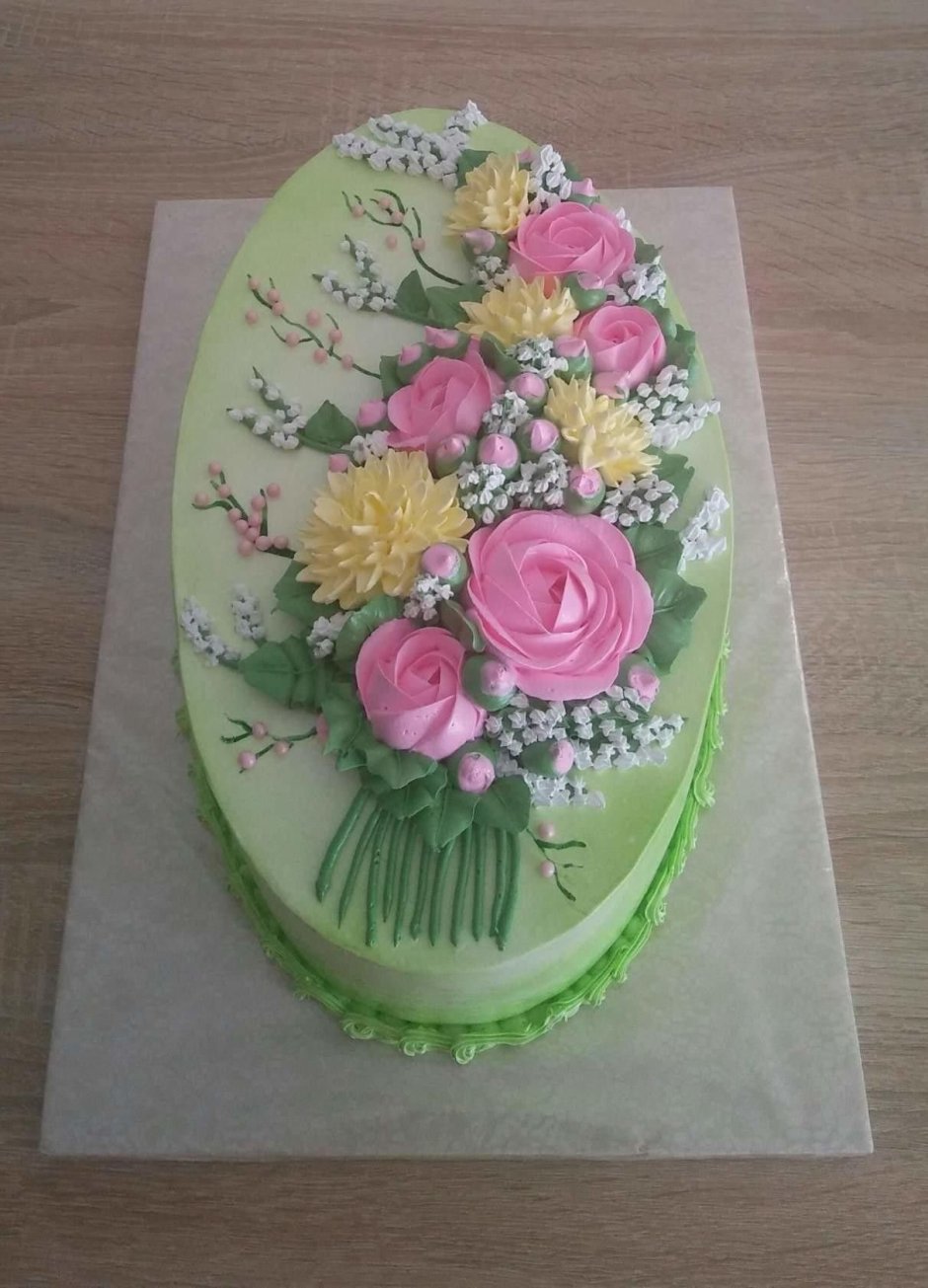 Торт из цветов