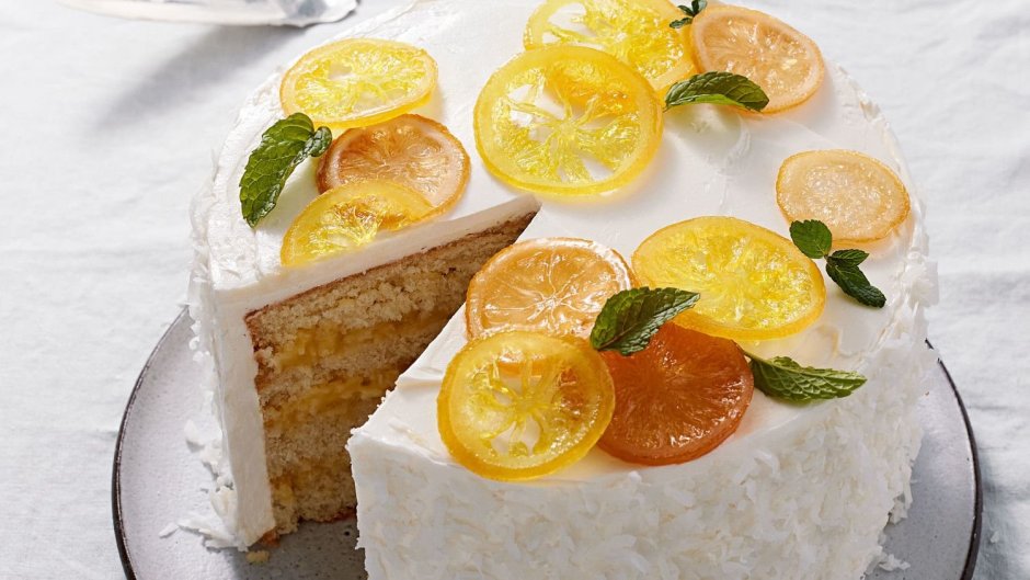 Торт с лимоном