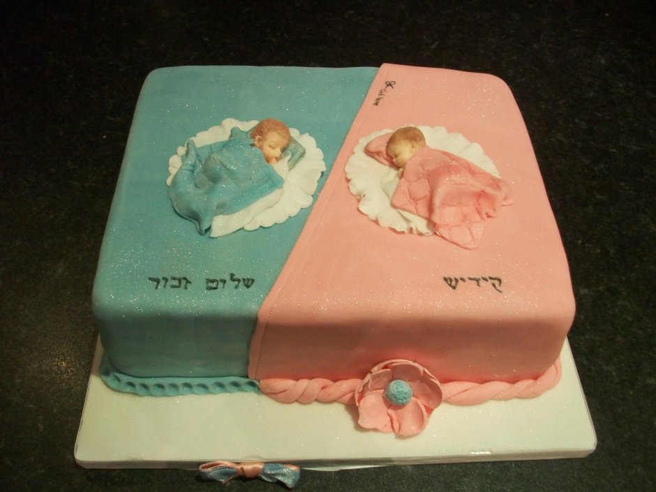 Торт для двойняшек квадратный