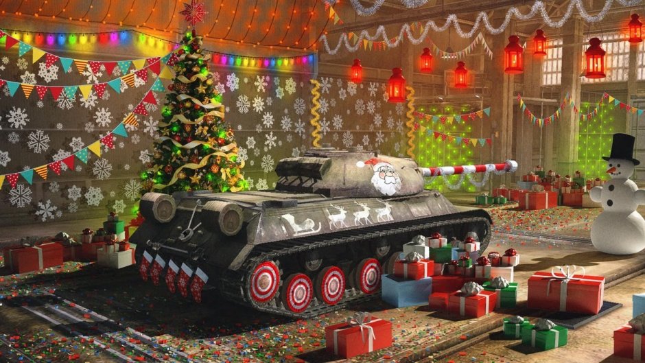 Новогодние танки World of Tanks Blitz