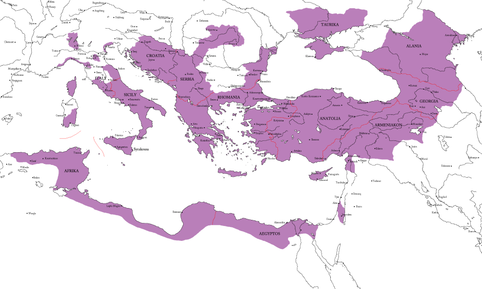 Провинции Византийской империи