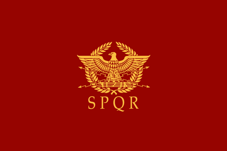 Флаг римской империи SPQR