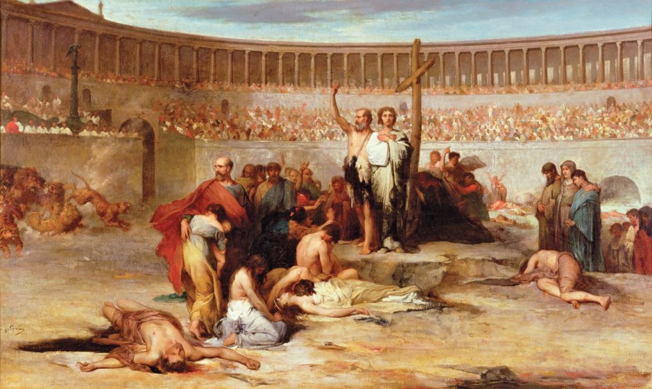 Эжен Тирион. «Триумф веры. Христианские мученики во времена Нерона»