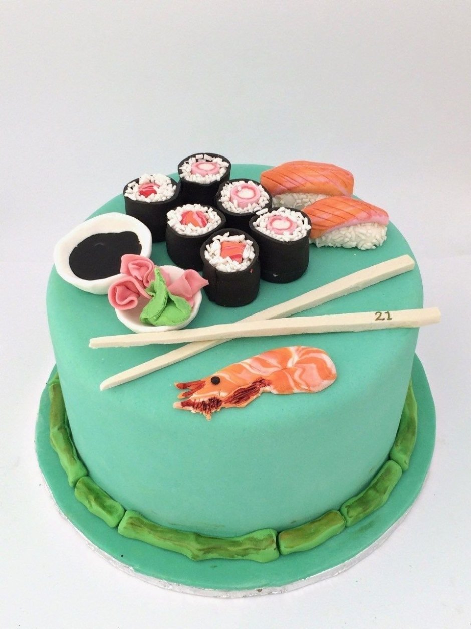 Торт на тему суши