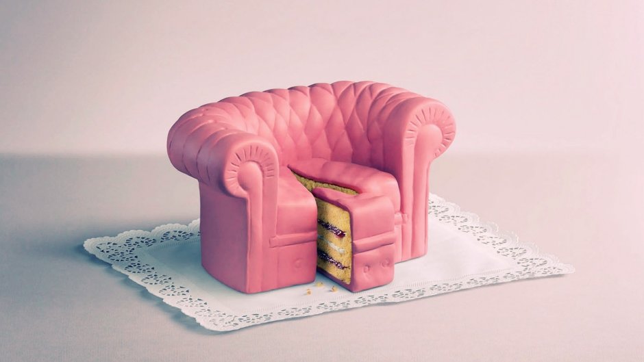 Торт в виде мебели