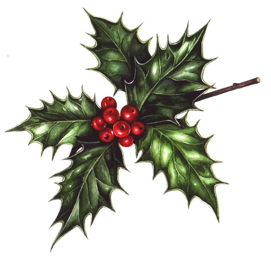 Рождественский декор лист