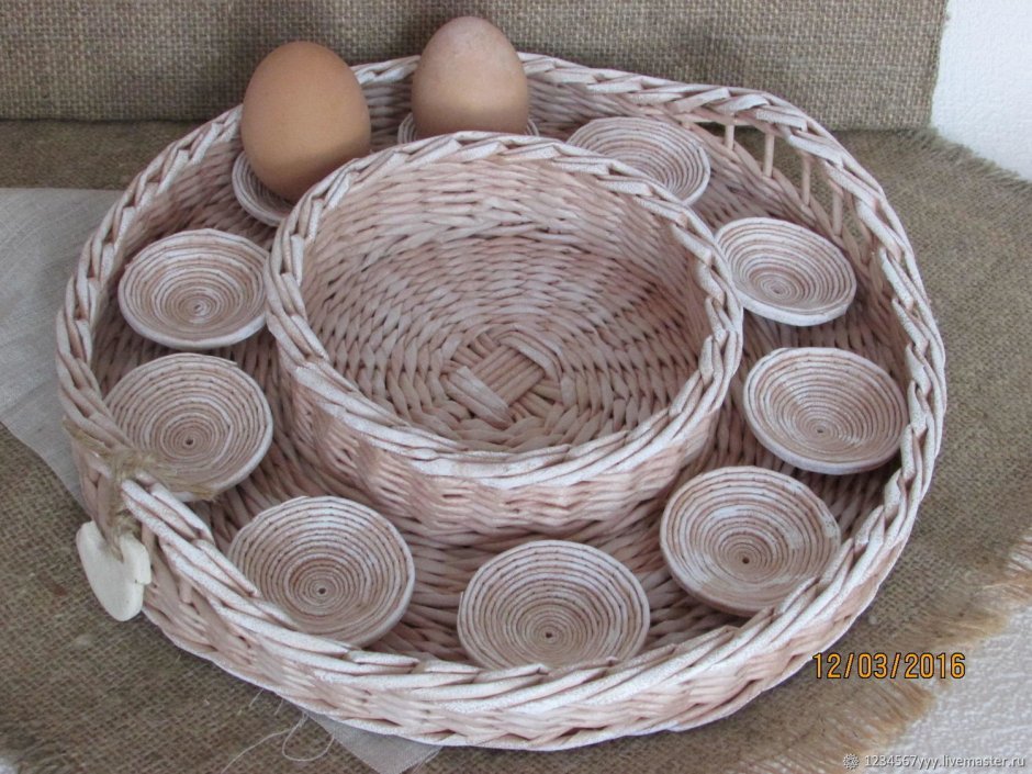 Корзинки лоюля пачкальных яиц