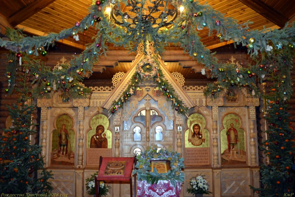 Рождественский вертеп в храме Иоанна воина на Якиманке