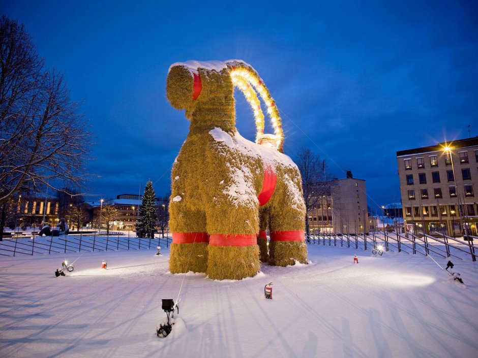 Новый год в Швеции Евльский козел